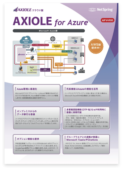 AXIOLE for Azureリーフレット